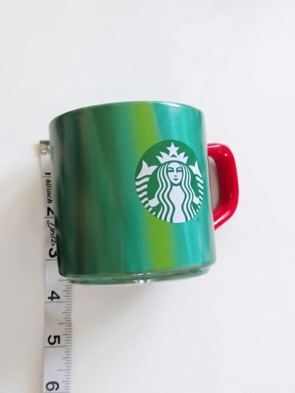 Starbucks Green and Red Ceramic Mug